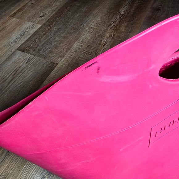 Hunter X Target Rubber Tote Bag Pink Waterproof‎ Beach Pool Travel Carryall - Picture 3 of 6